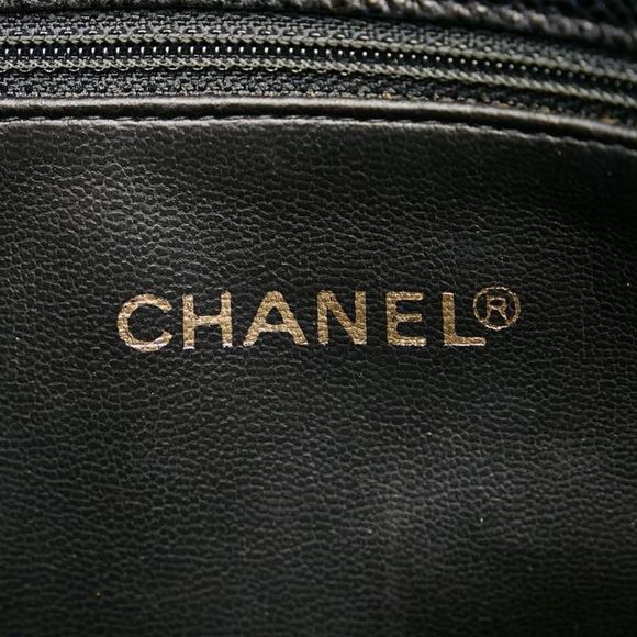 Chanel Chain Tote Bag Black Gold Caviar Skin - Picture 7 of 7